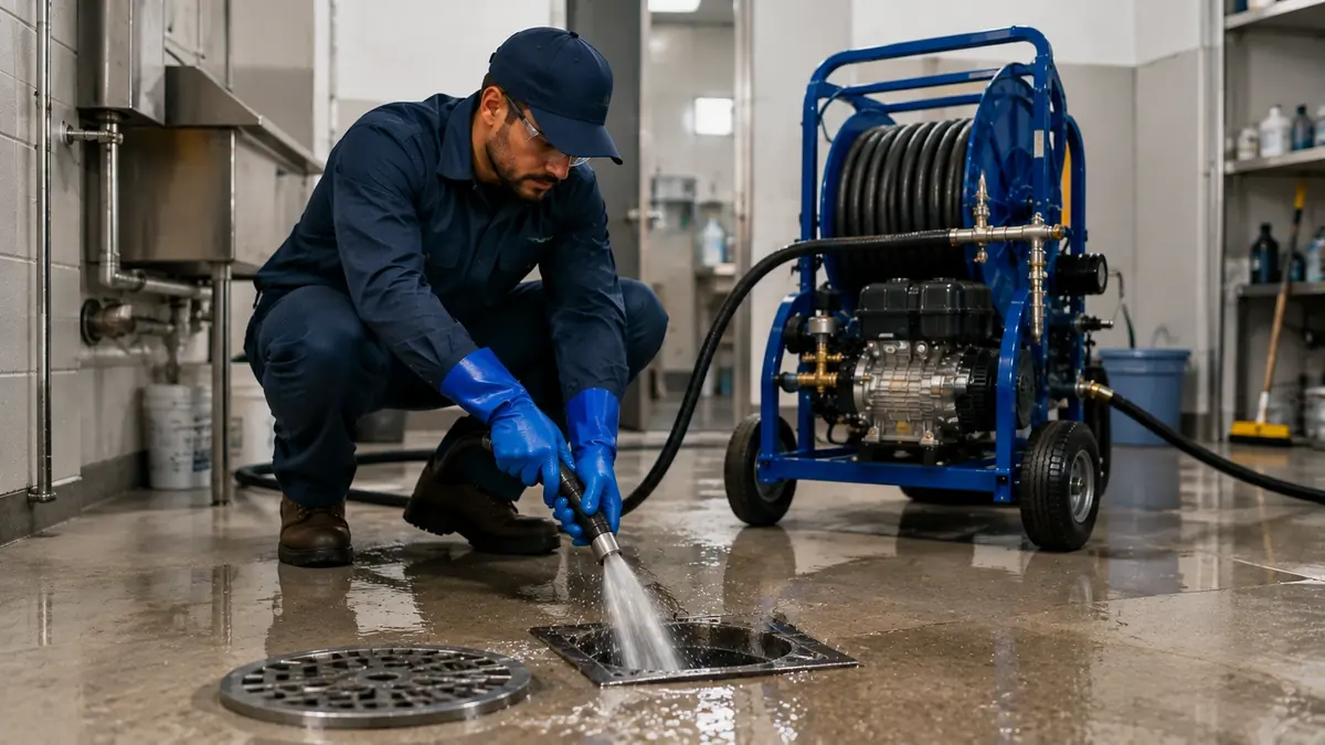 Floor Drain Hydro Jet Cleaning in Inverness
