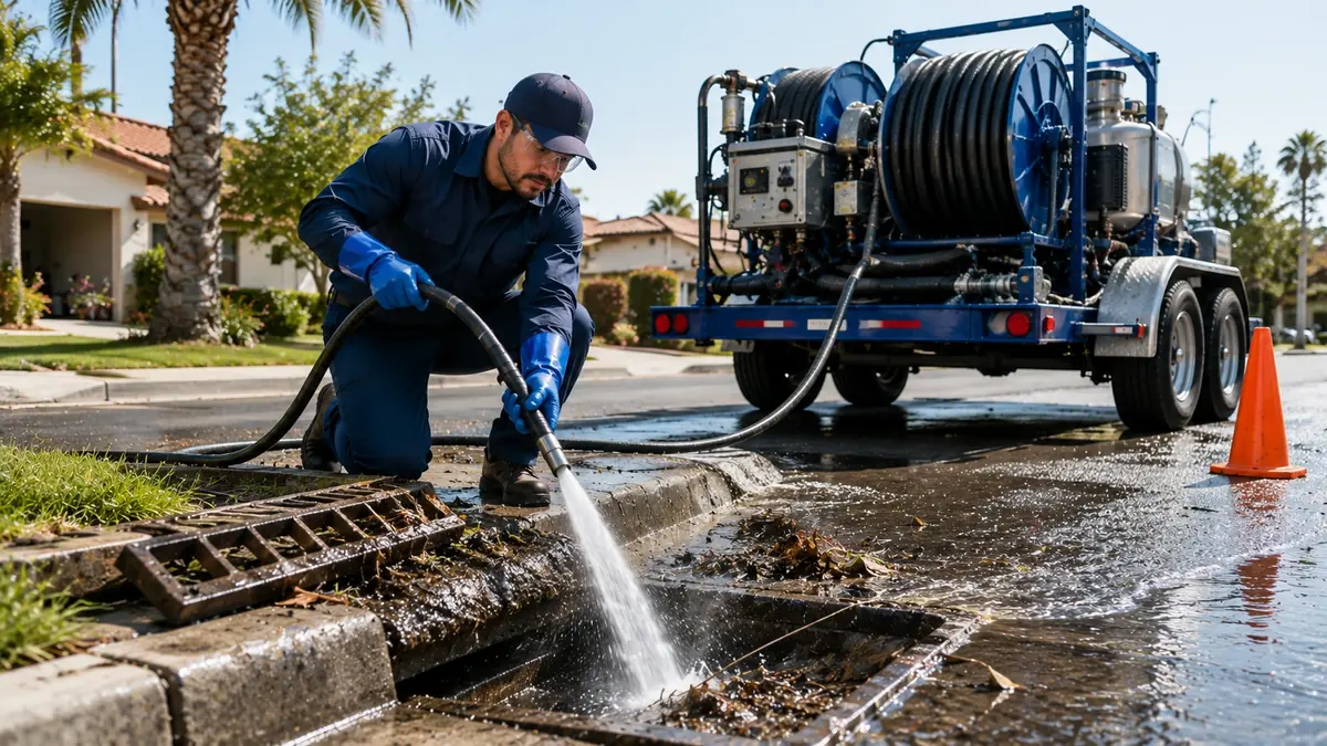 Storm Drain Hydro Jet Cleaning in Inverness
